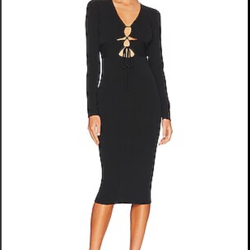 Jovie Midi Dress in Black
ASTR THE LABEL